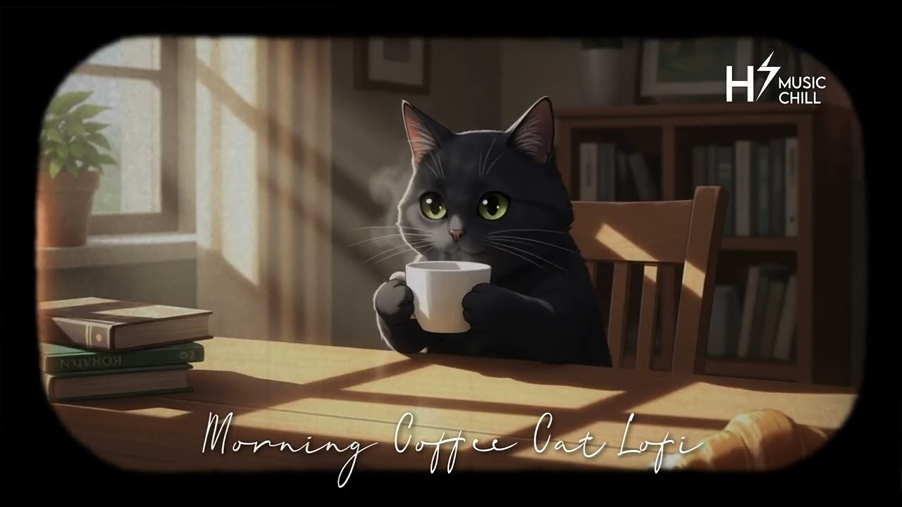 Morning Coffee Cat Lofi Beats – Chill Relaxing Music for Focus & Good Vibes | HBMusicChill