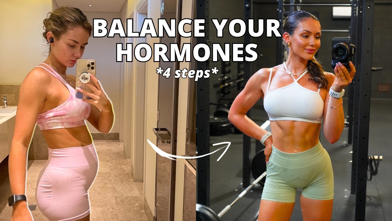 How I BALANCED my hormones naturally & PCOS (4 steps)