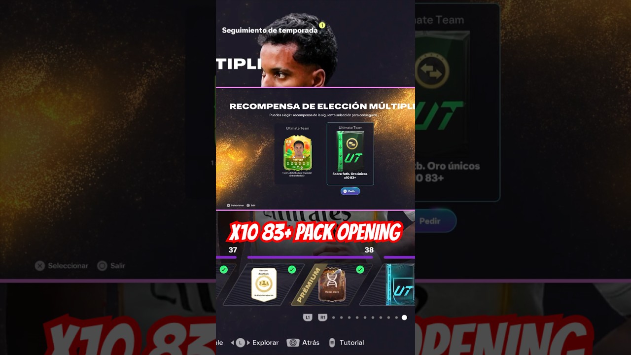 PACK OPENING SOBRE x10 83+ | RECOMPENSA NIVEL 40 PREMIUM 