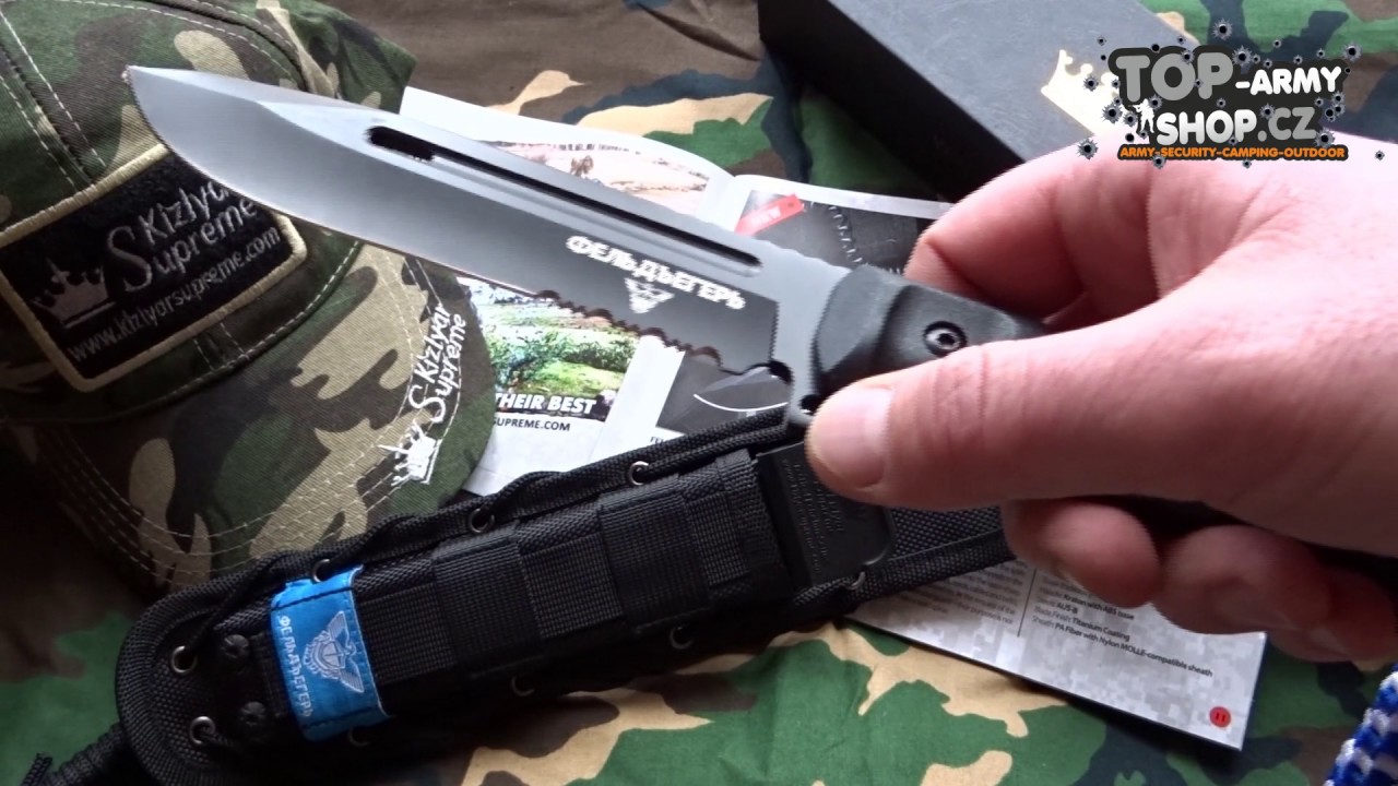 Představení Nože s pevnou čepelí KIZLYAR SUPREME® Feldjaeger AUS 8