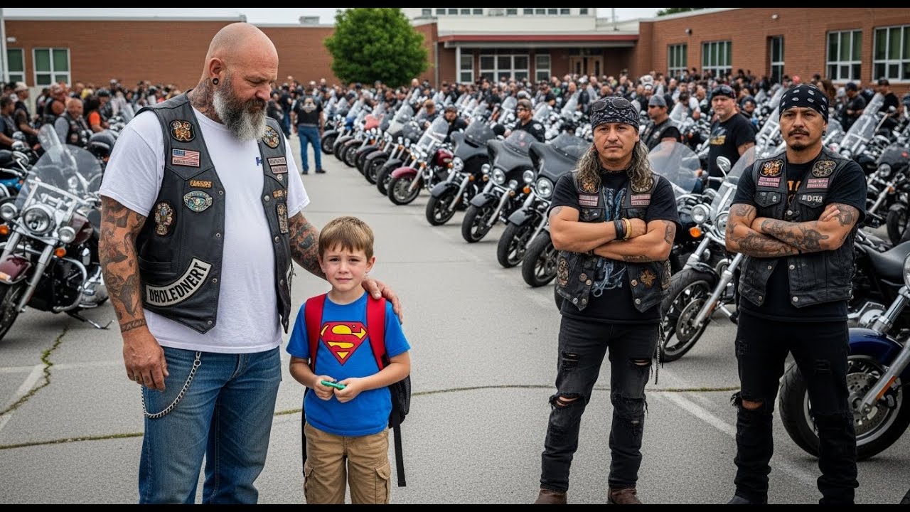 Biker Saw Teacher Screaming at Autistic Student — What 200 Angels Did at the School Board...