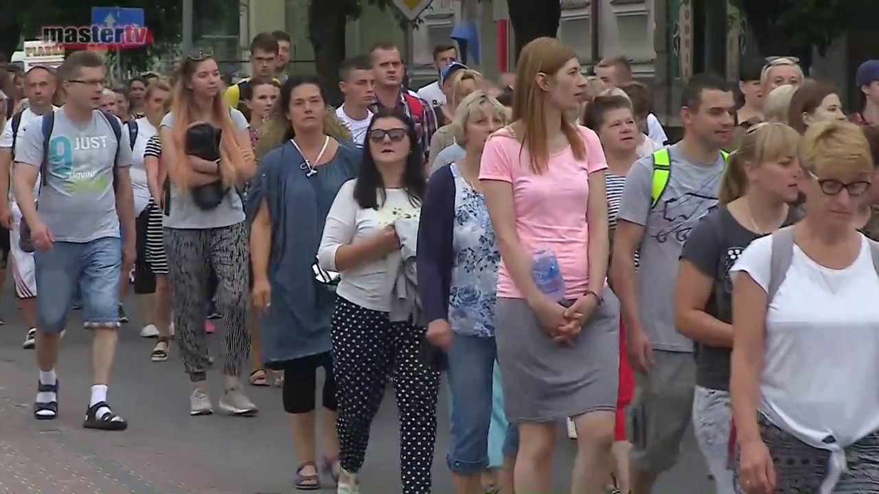 MASTER TV ŁUKÓW - Pielgrzymi wyruszyli z Łukowa