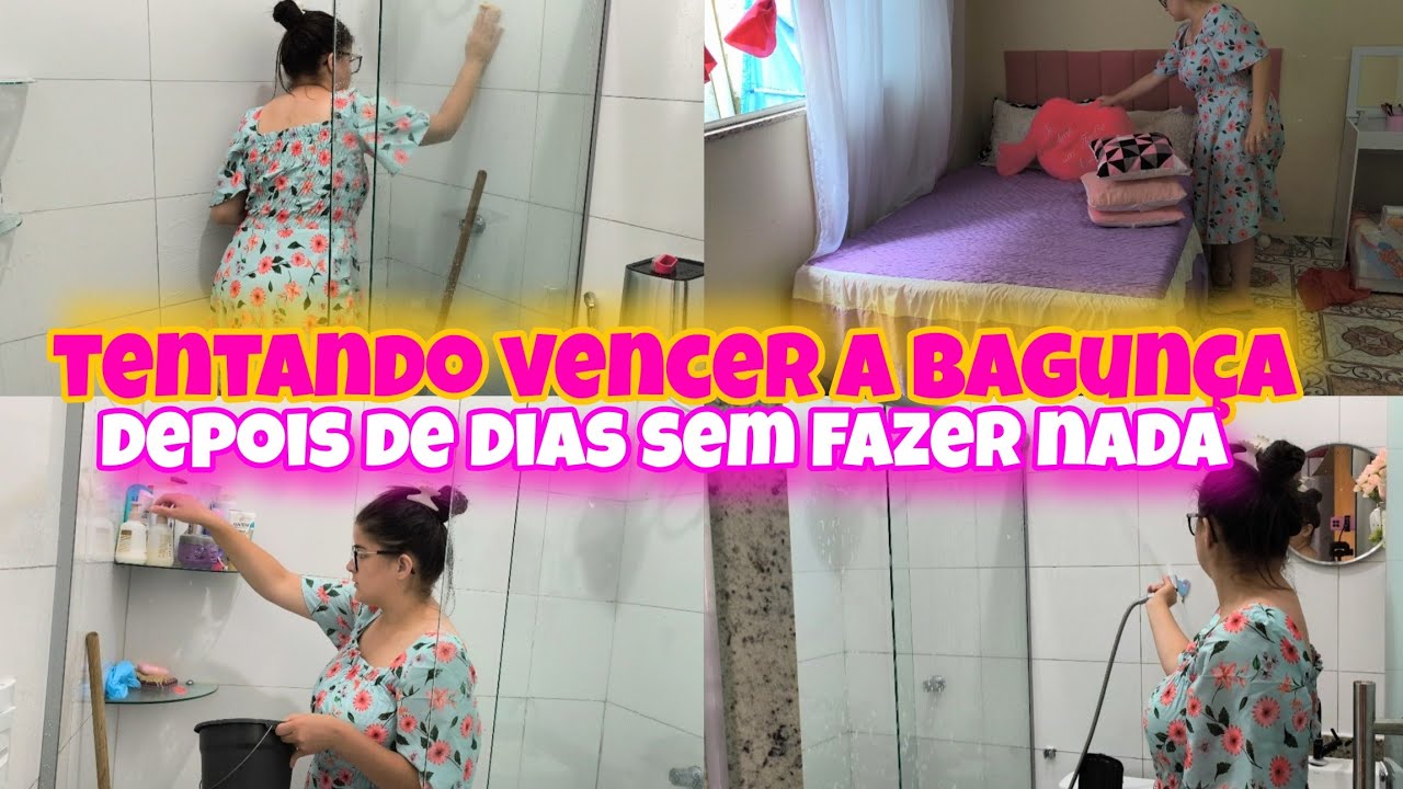 ERA PRA SER SÓ UMA MANUTENÇÃO VIROU FAXINA+TENTANDO VENCER A BAGUNÇA DEPOIS DE DIAS SEM FAXINAR 