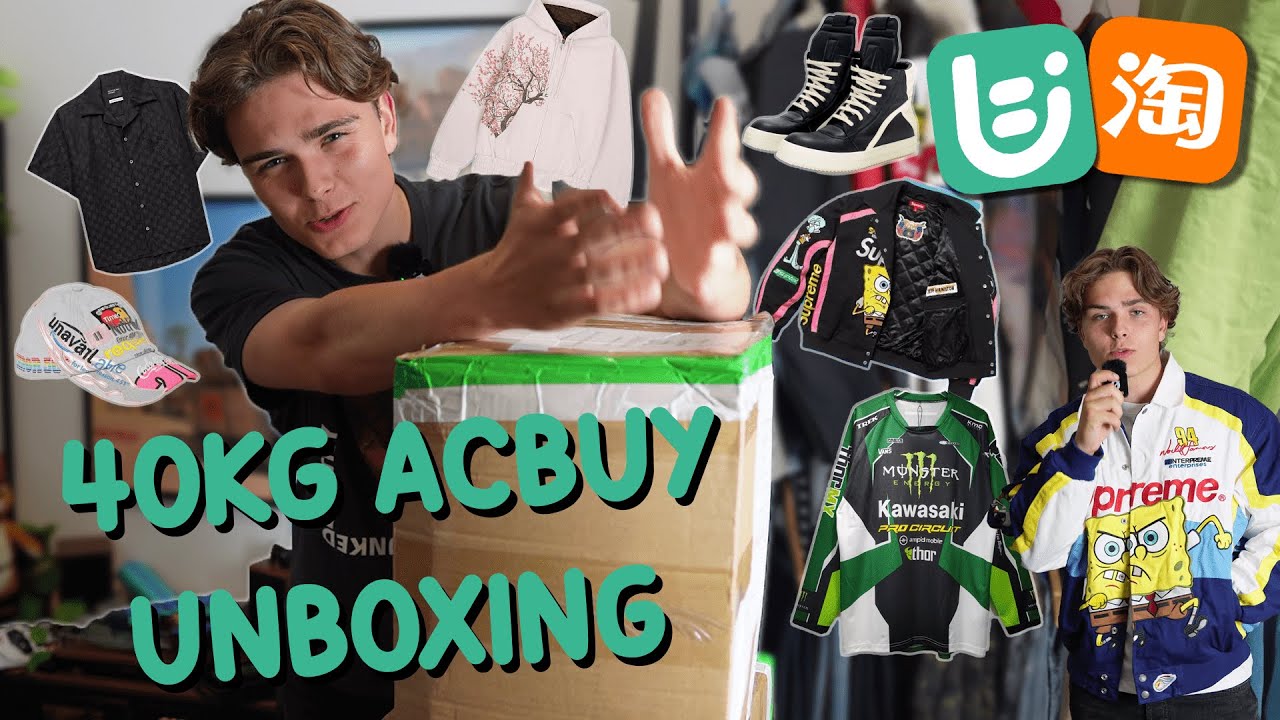 MASSIVE 40KG ACBUY HAUL UNBOXING (40+ items)