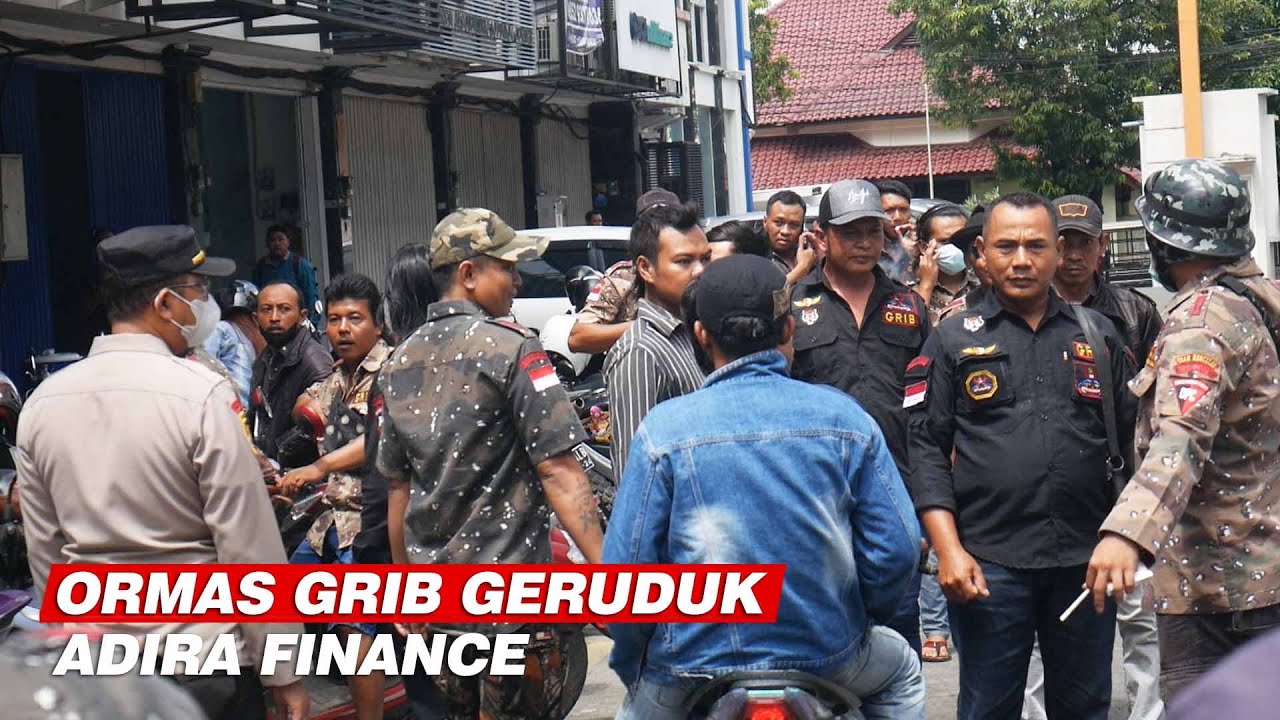 Ormas GRIB Geruduk Adira Finance Kudus Gara Gara Motor Anggotanya Ditarik Paksa