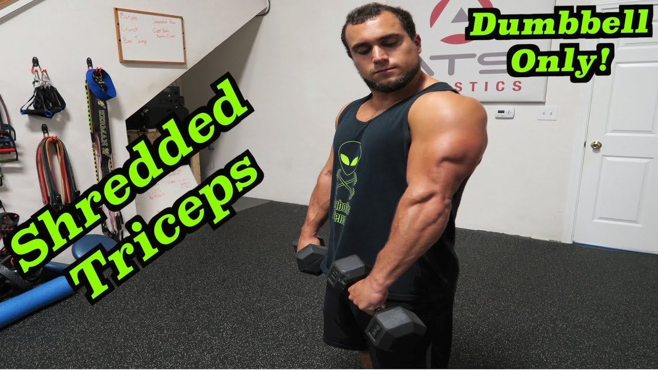 Intense Tabata Dumbbell Tricep Workout (HIIT)