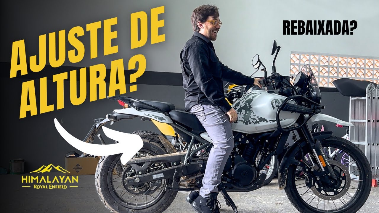 SUSPENSÃO REBAIXADA? COMO AJUSTAR A PRÉ CARGA DA HIMALAYAN 450 #himalayan450 #royalenfieldbrasil