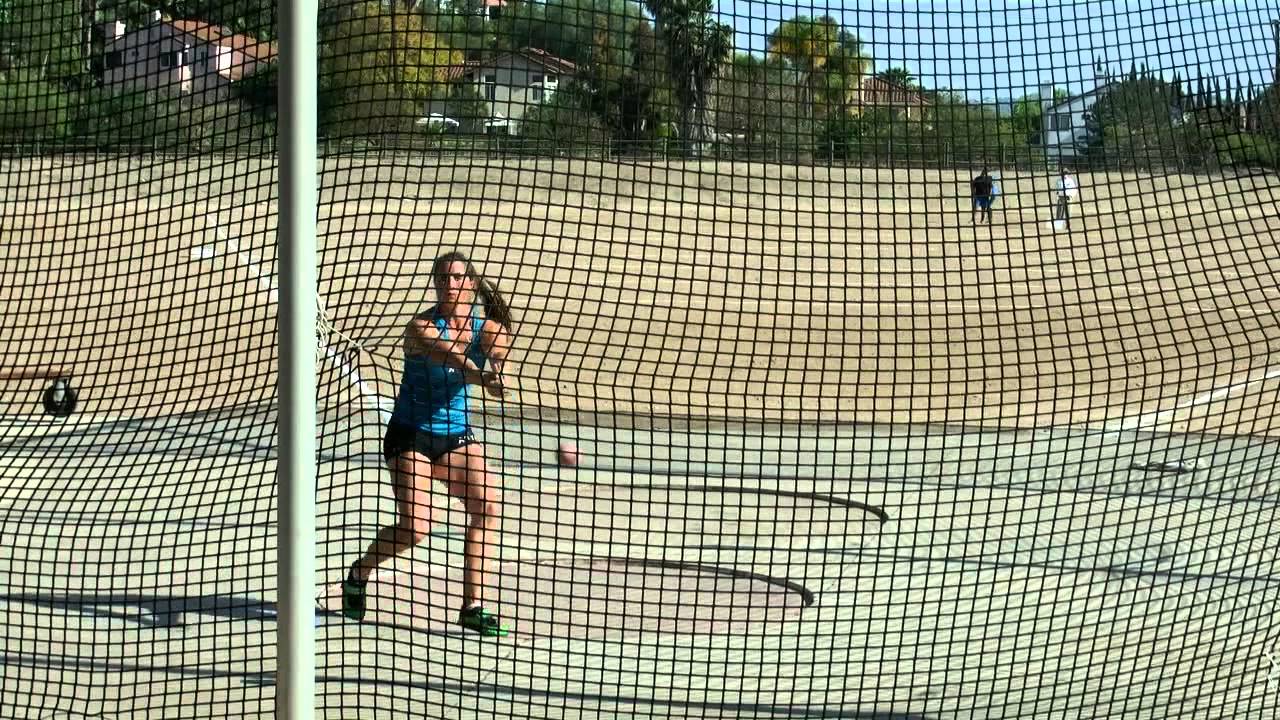 Britney Henry 5_Foul_Sector Mt Sac Relays 2013