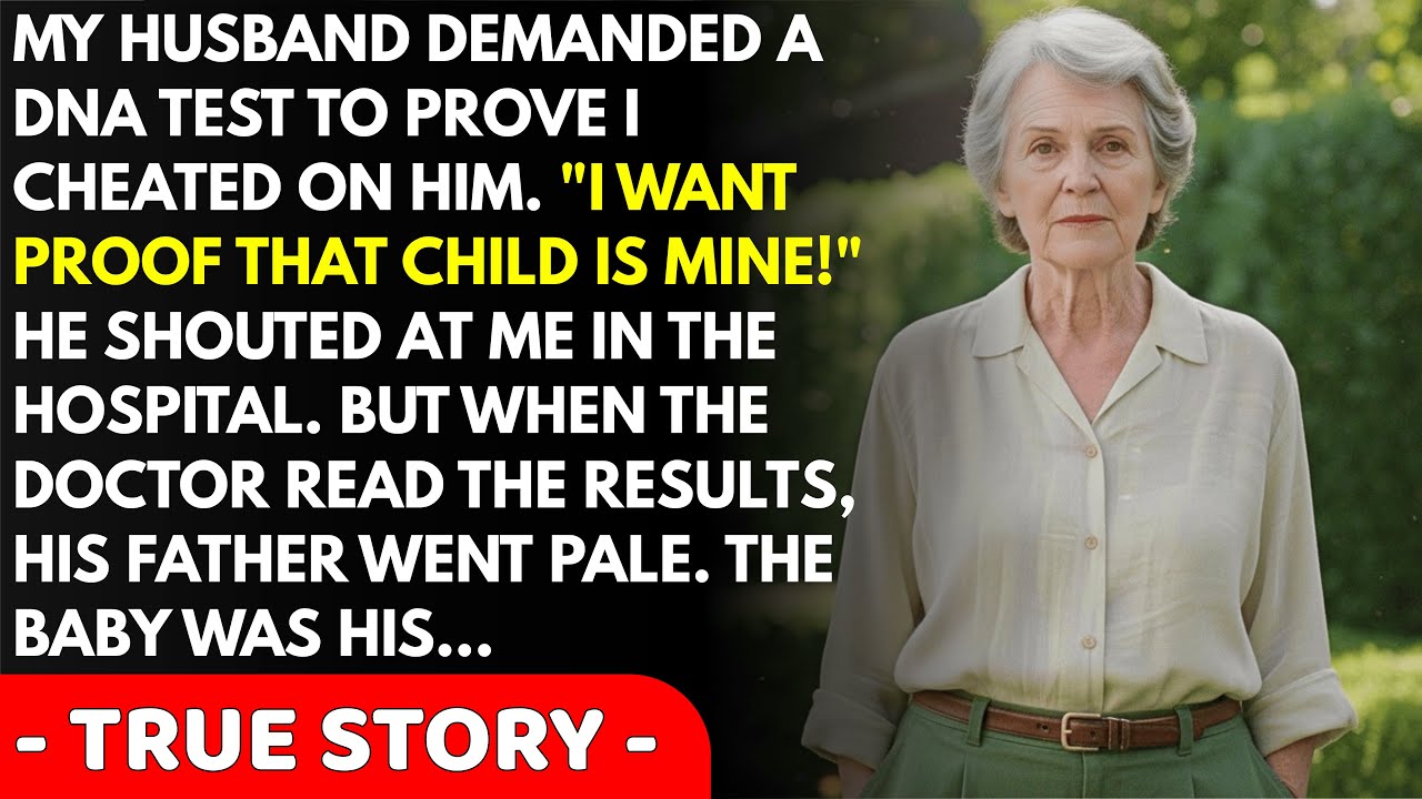 My husband demanded a DNA test after I gave birth, but when the results proved his father was...