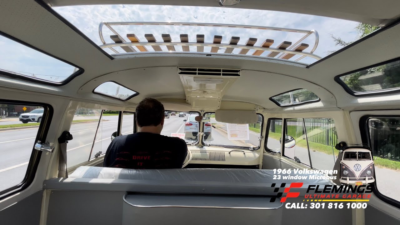 Take a ride in the 1966 Volkswagen 23 window Microbus!