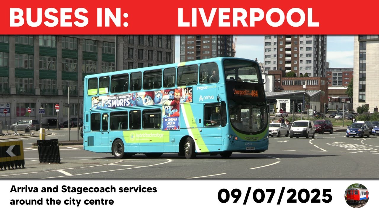 Buses in Liverpool 09/07/2025