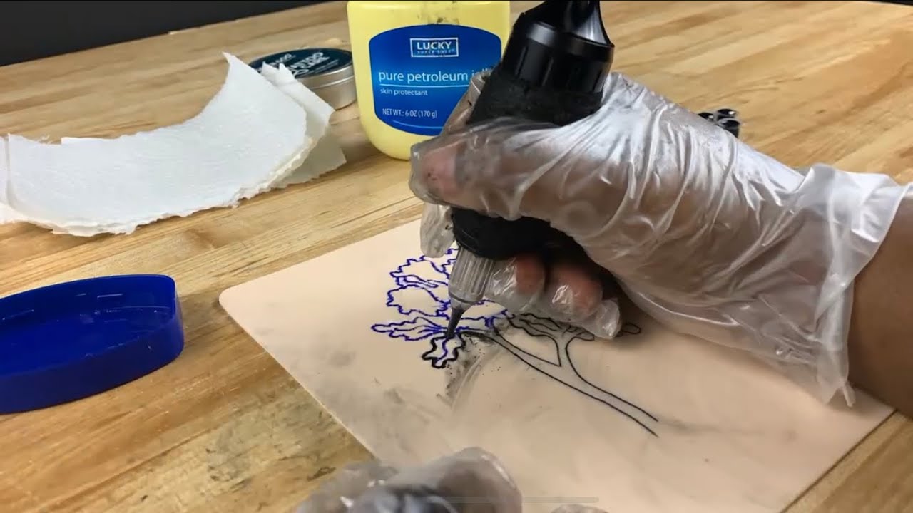 Beginner Non-Professional Practice DIY Tattoo