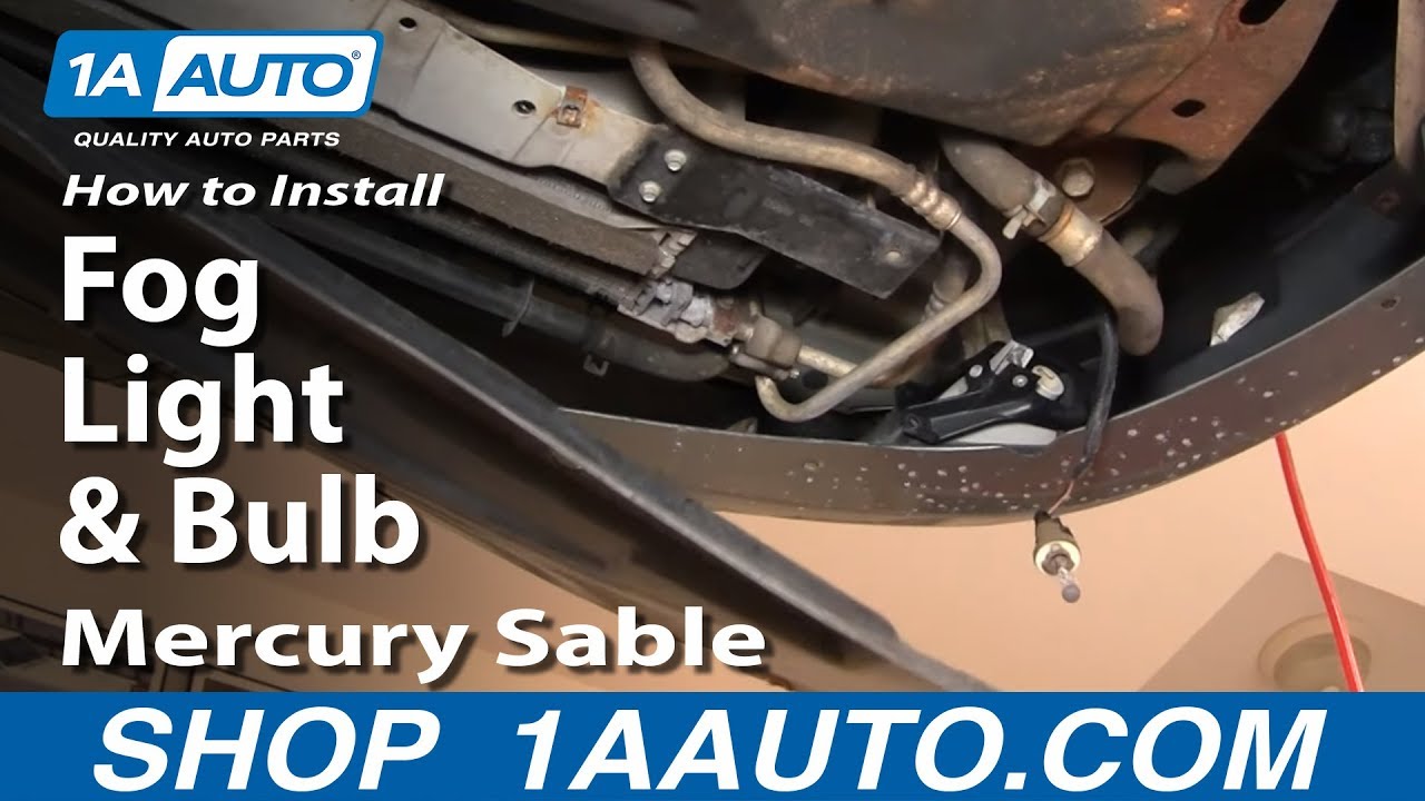 How to Replace Fog Light and Bulb 00-03 Mercury Sable