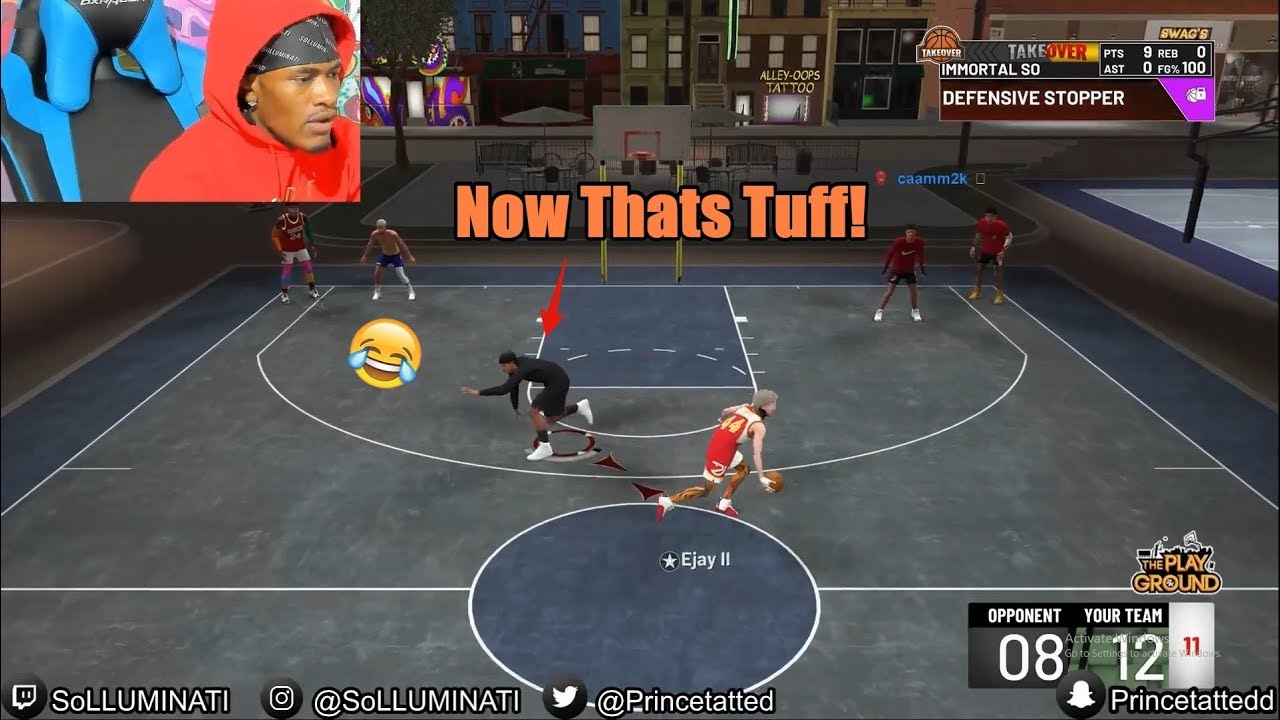 SoLLUMINATI Gets His Ankles Broken While Playing NBA 2K19 😂