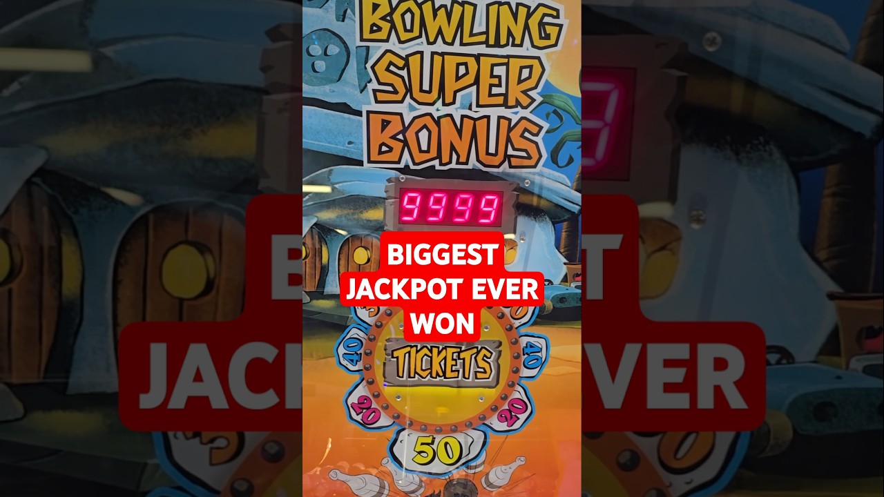 The BIGGEST Jackpot Ever Won at an Arcade!