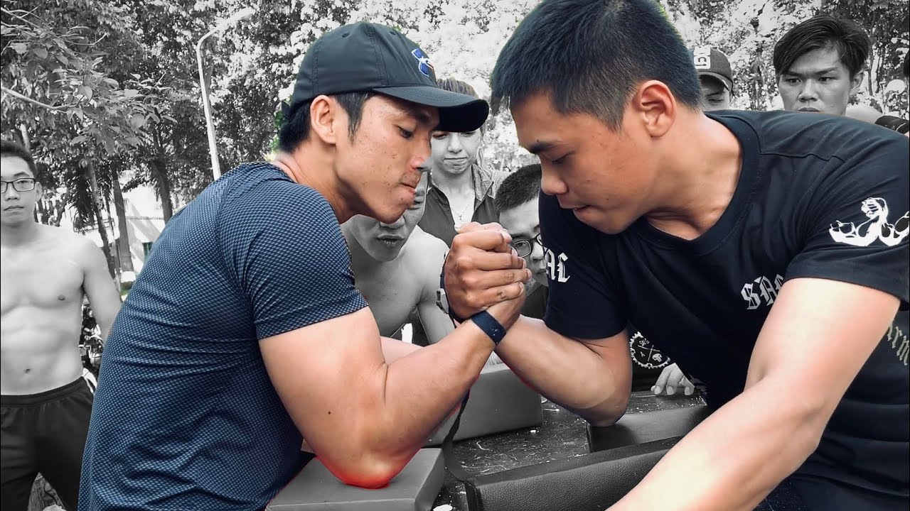 Vật Tay NHƯ CHỚP: Tay to vẫn CHẾT! - Dustin cũng không thắng được - Arm Wrestling 2019