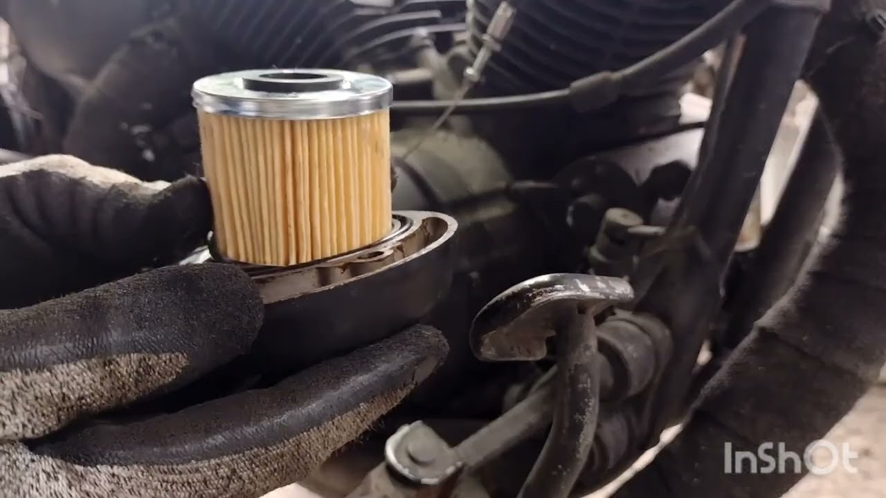 8   Troca do filtro e do óleo lubrificante da Virago XV 250CC parte 2 de 2