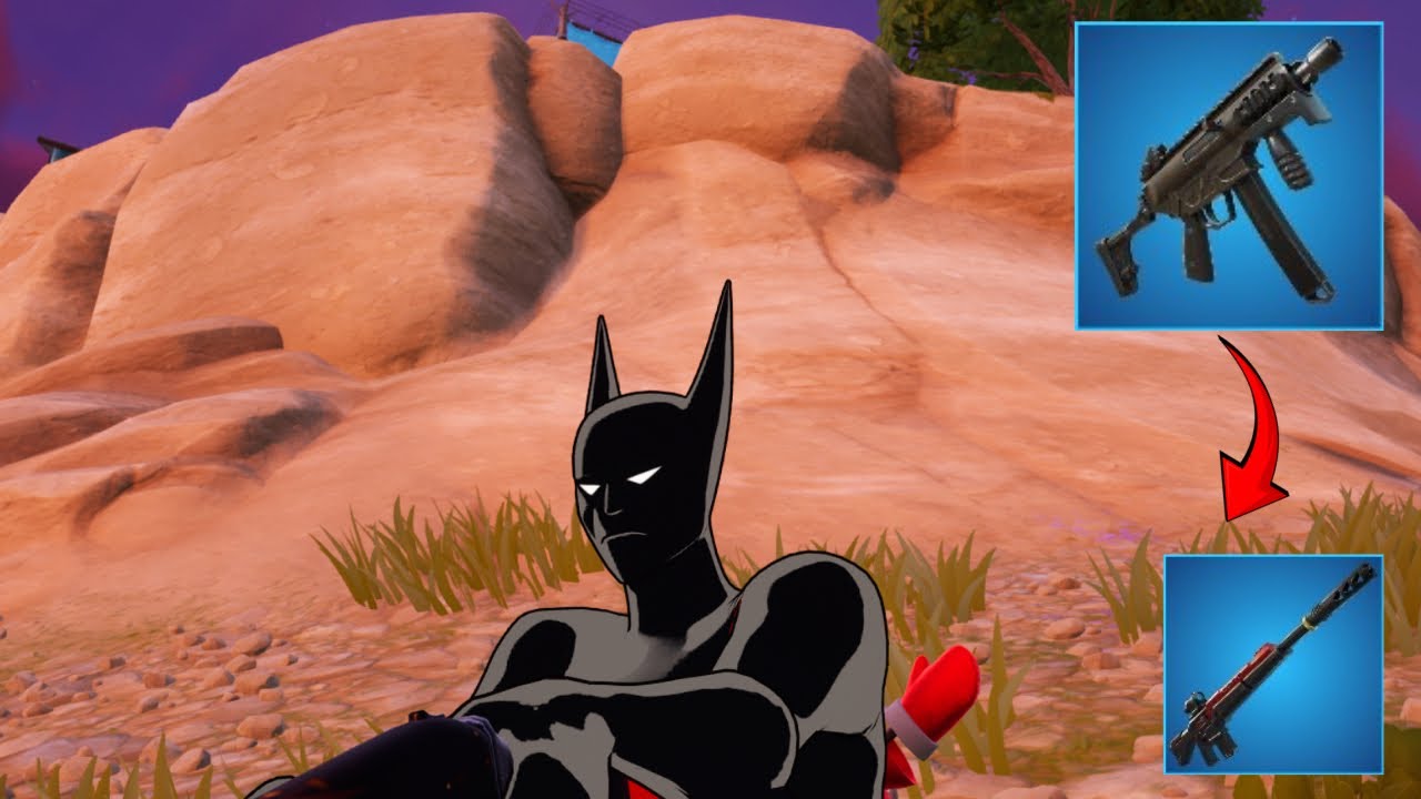 WE ONLY USED BLUE GUNS ONLY IN FORTNITE!!!!
