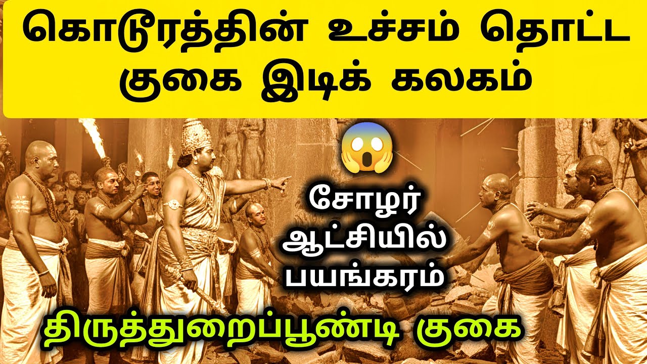 குகையை இடித்த Kulothunga Cholan History in Tamil | Thiruthuraipoondi Temple - Kugai idi Kalagam