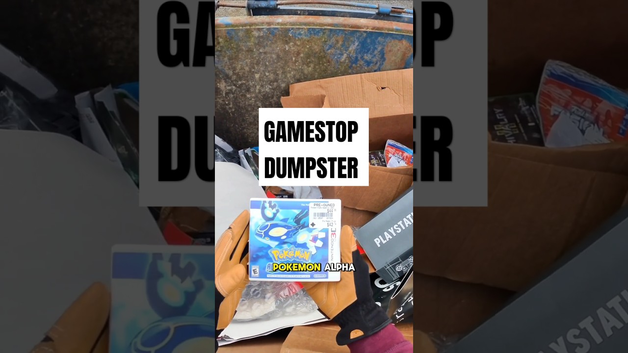 I found rare pokemon in Gamestops dumpster !?!? 
