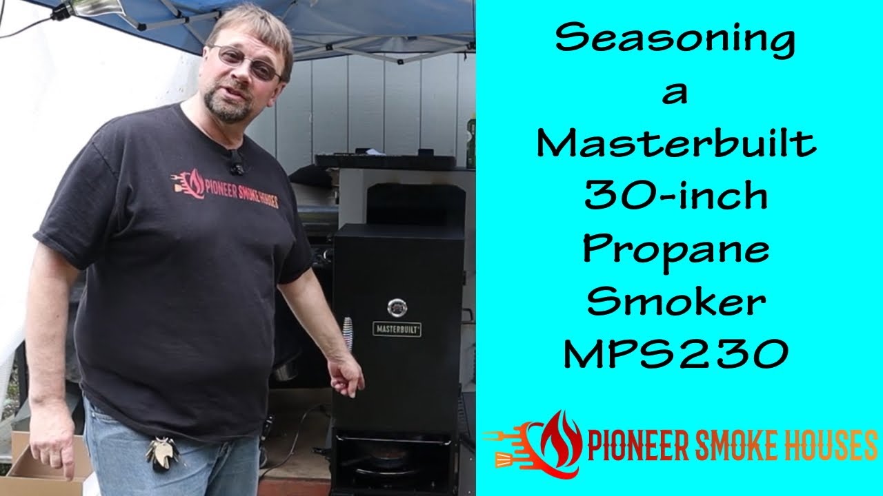 Прокалка 30-дюймовой пропановой коптильни Masterbuilt MPS230