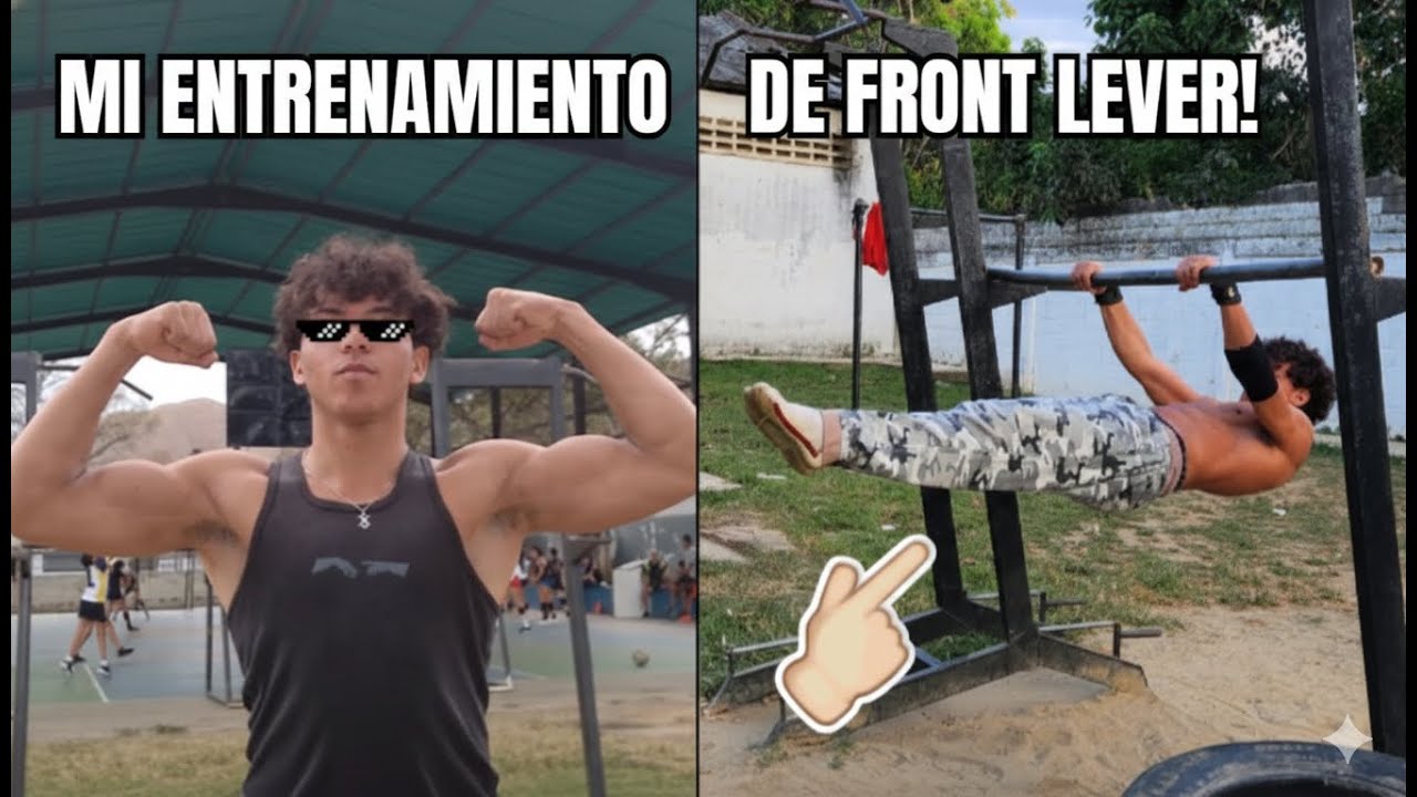 MI ENTRENAMIENTO DE FRONT LEVER - Vlog #1