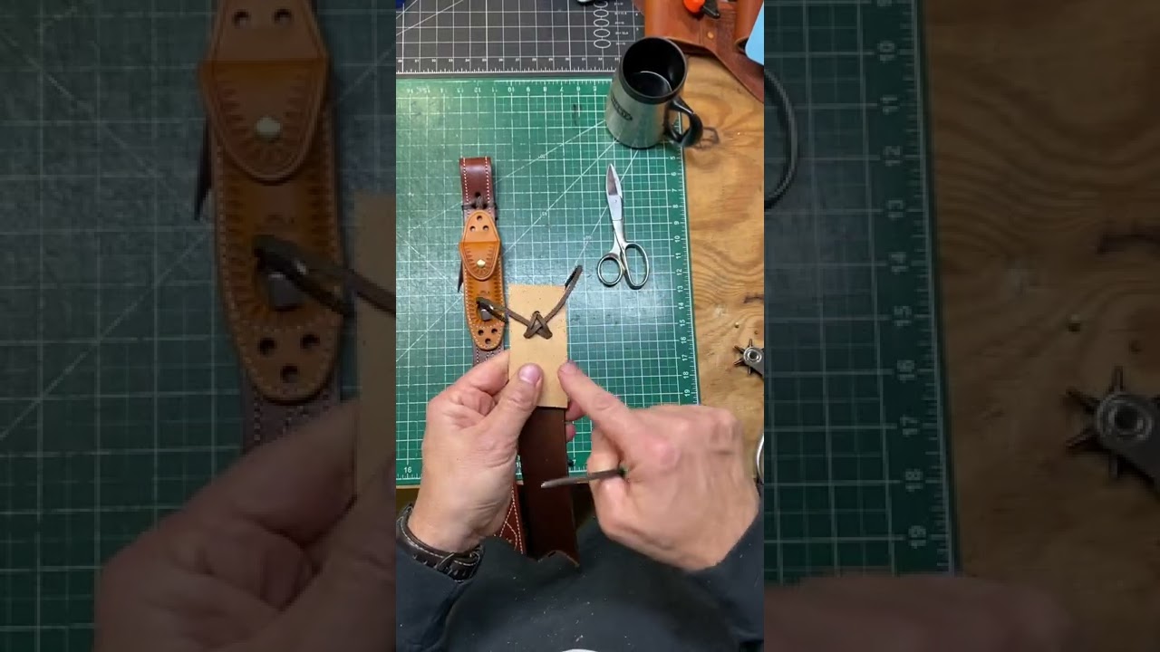 How to tie a 3-hole saddle knot