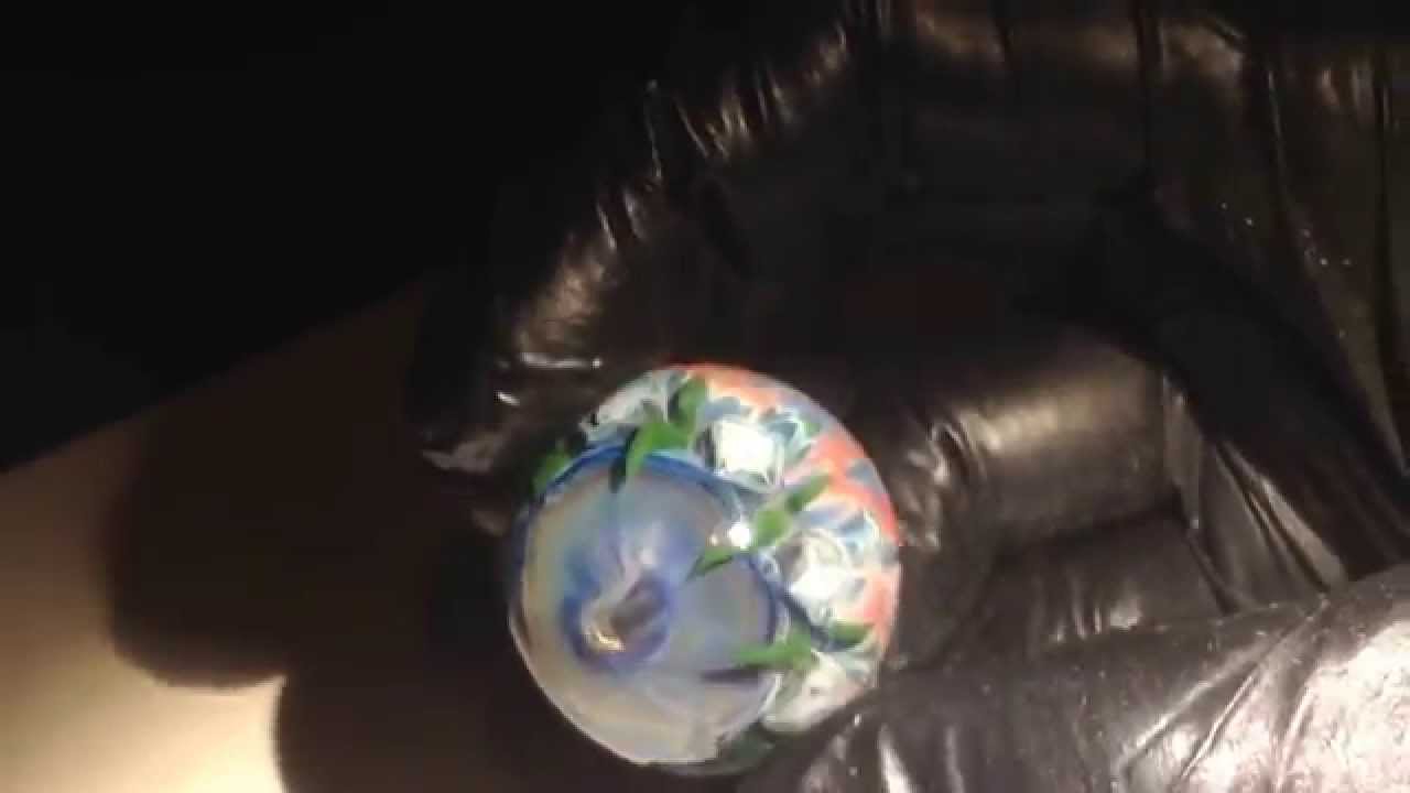 Flower Disk implosion marble boro