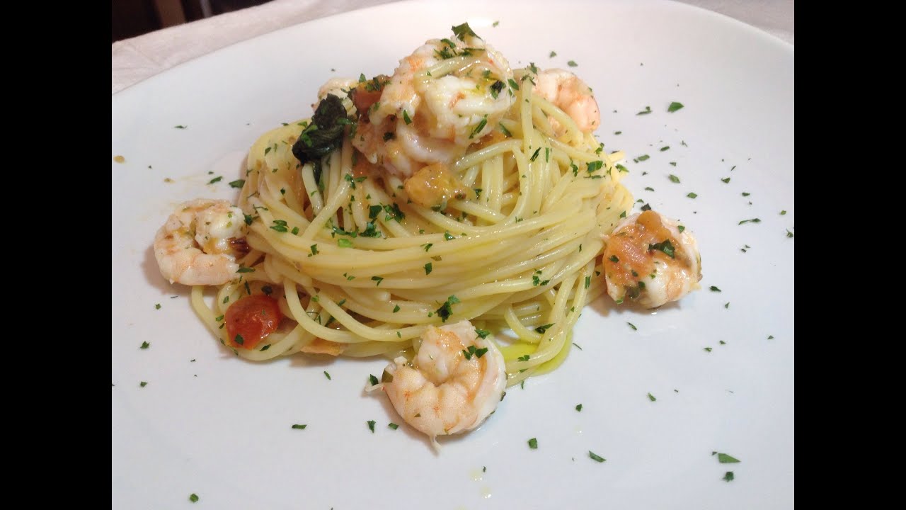 Espaguetis con Camarón