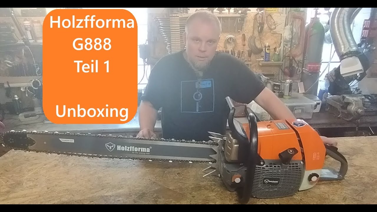 Holzfforma G888 Teil 1 - unboxing & Zusammenbau des Stihl MS880 088 Klons