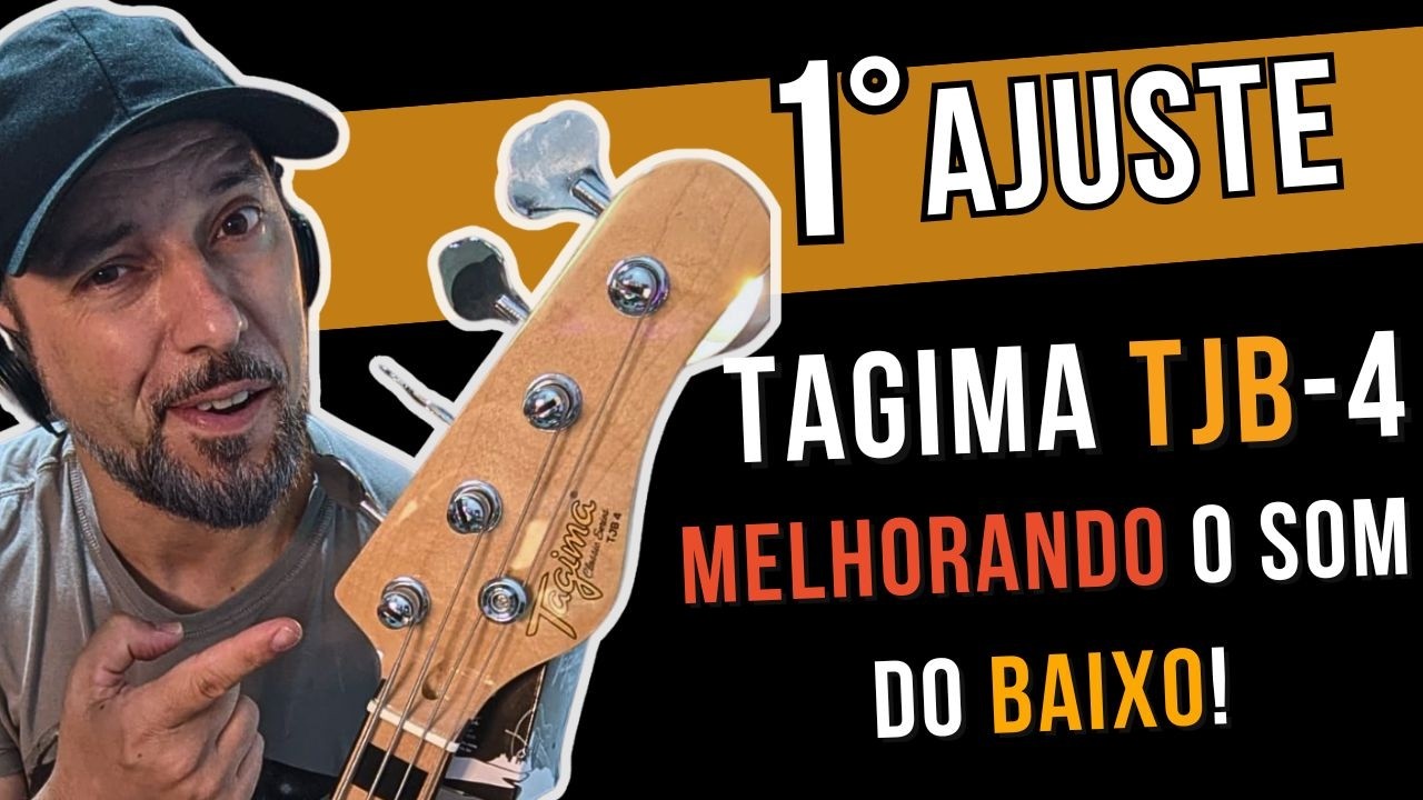 REGULAGEM - A Primeira Regulagem do Baixo Tagima TJB - 4 - Melhorando o som do Baixo!