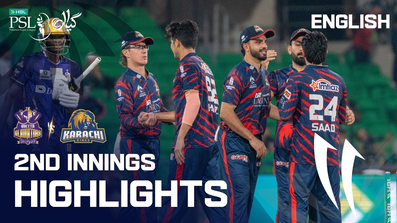 2nd Innings Highlights | Quetta Gladiators vs Karachi Kings | English | Match 2 | HBL PSL 11 | MZB1K