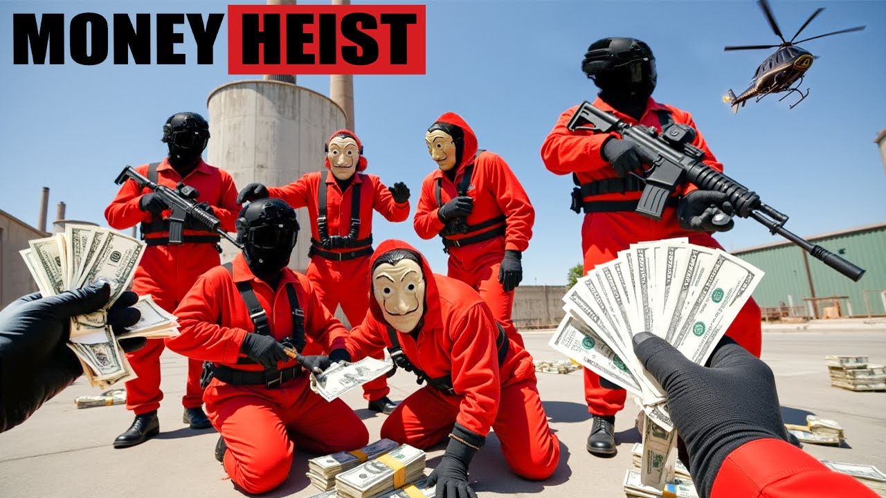 PARKOUR VS MONEY HEIST:Bad guy shoots police and chases doctor to kill him to silence him | Epic POV
