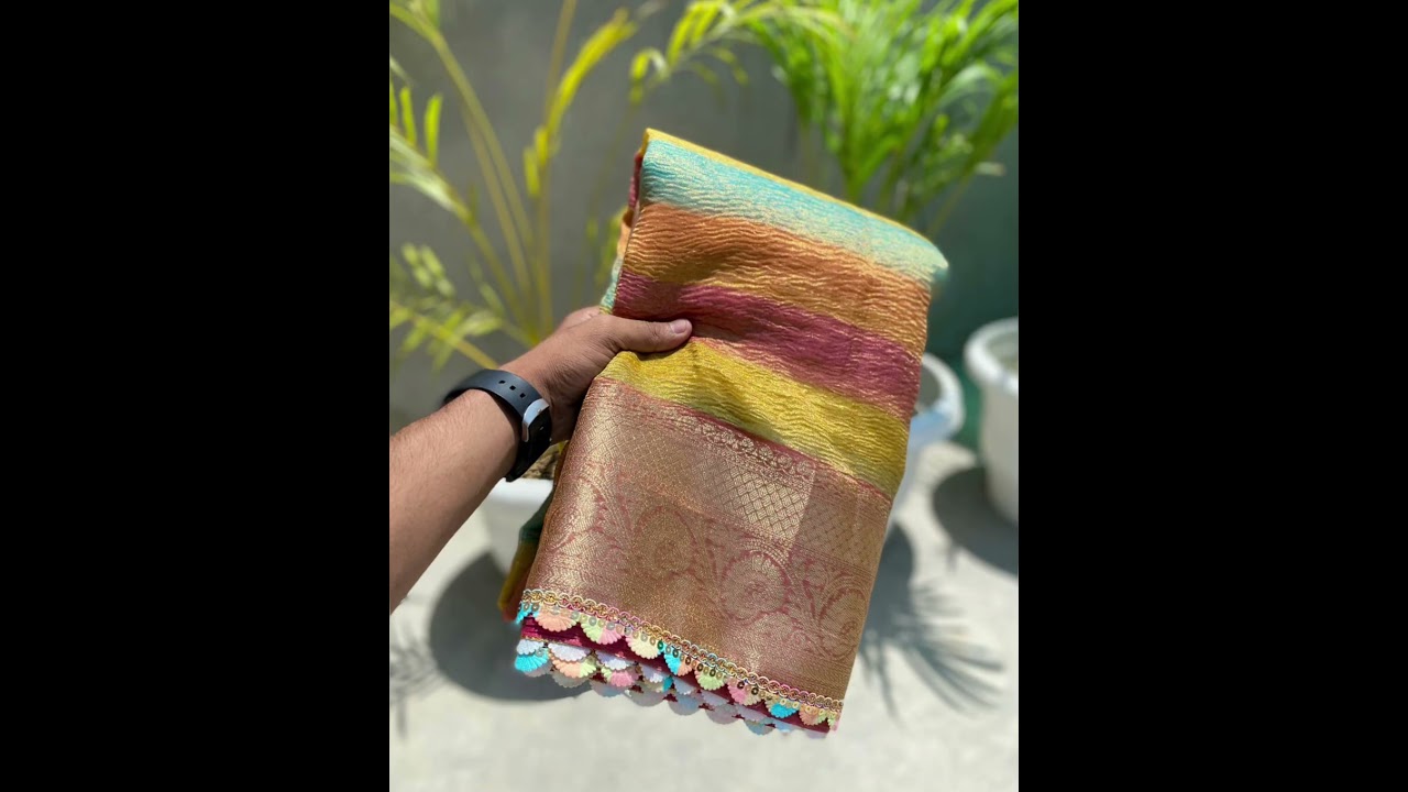 Soft banarasi tissu sarees