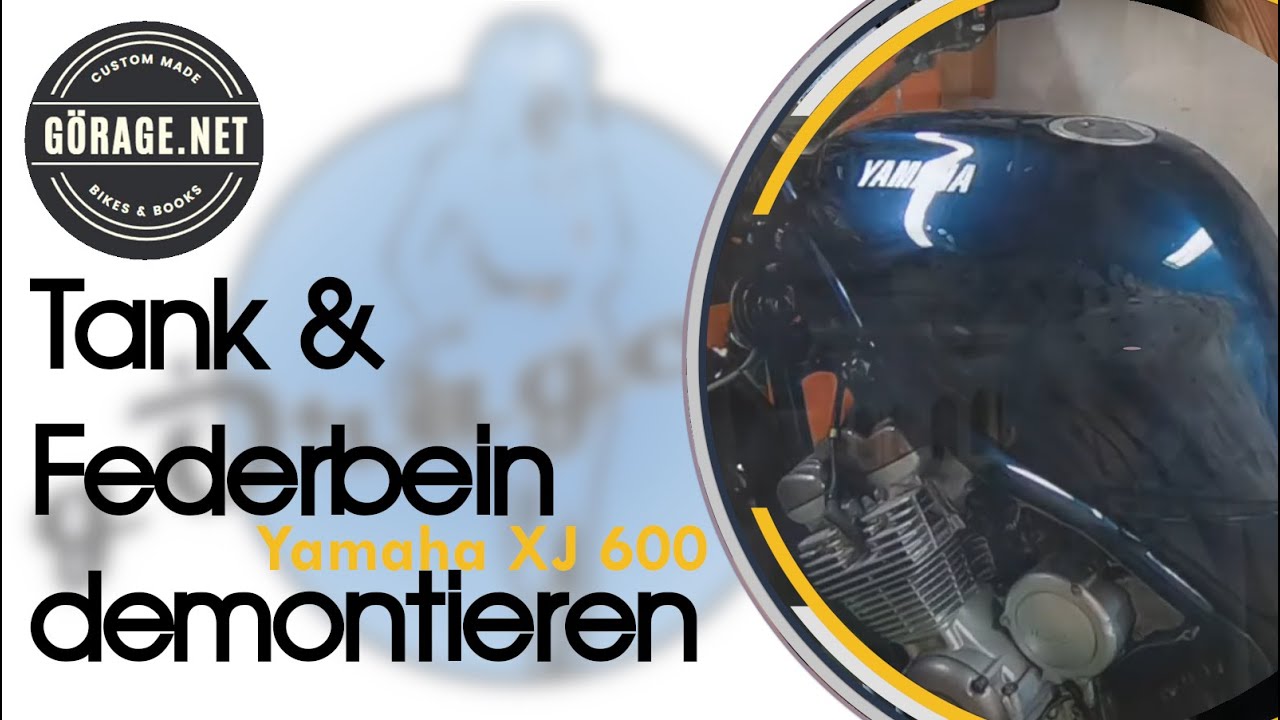 Tank & Federbein demontieren Yamaha XJ 600 S (Diversion), Bj. 1995
