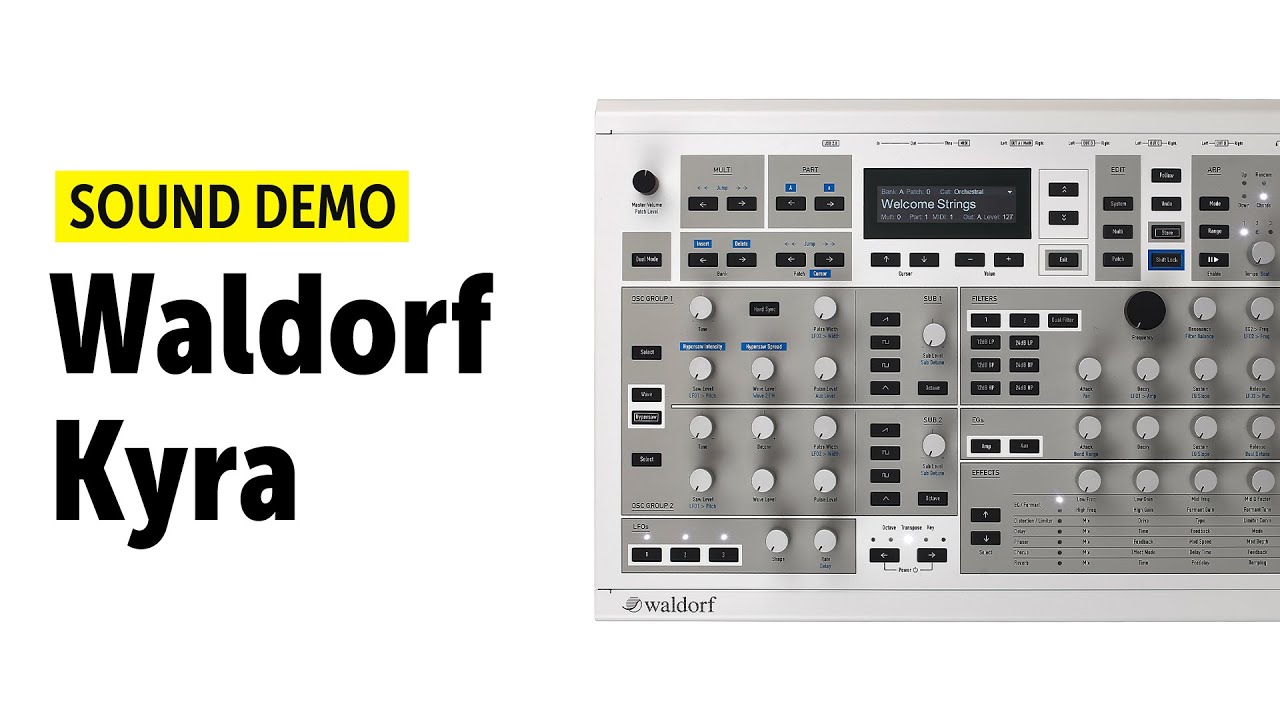 Waldorf Kyra Sound Demo (no talking)