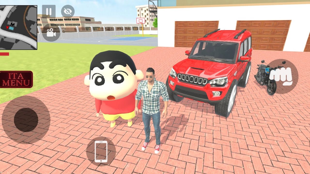 🔥 Franklin & Shinchan New Purchased Modified Scorpio 🚙 | Super Fast Look 👀🔥 Indian Theft Auto