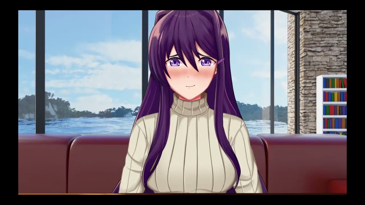 Asking Yuri for a kiss💋 | Just Yuri DDLC Mod💜