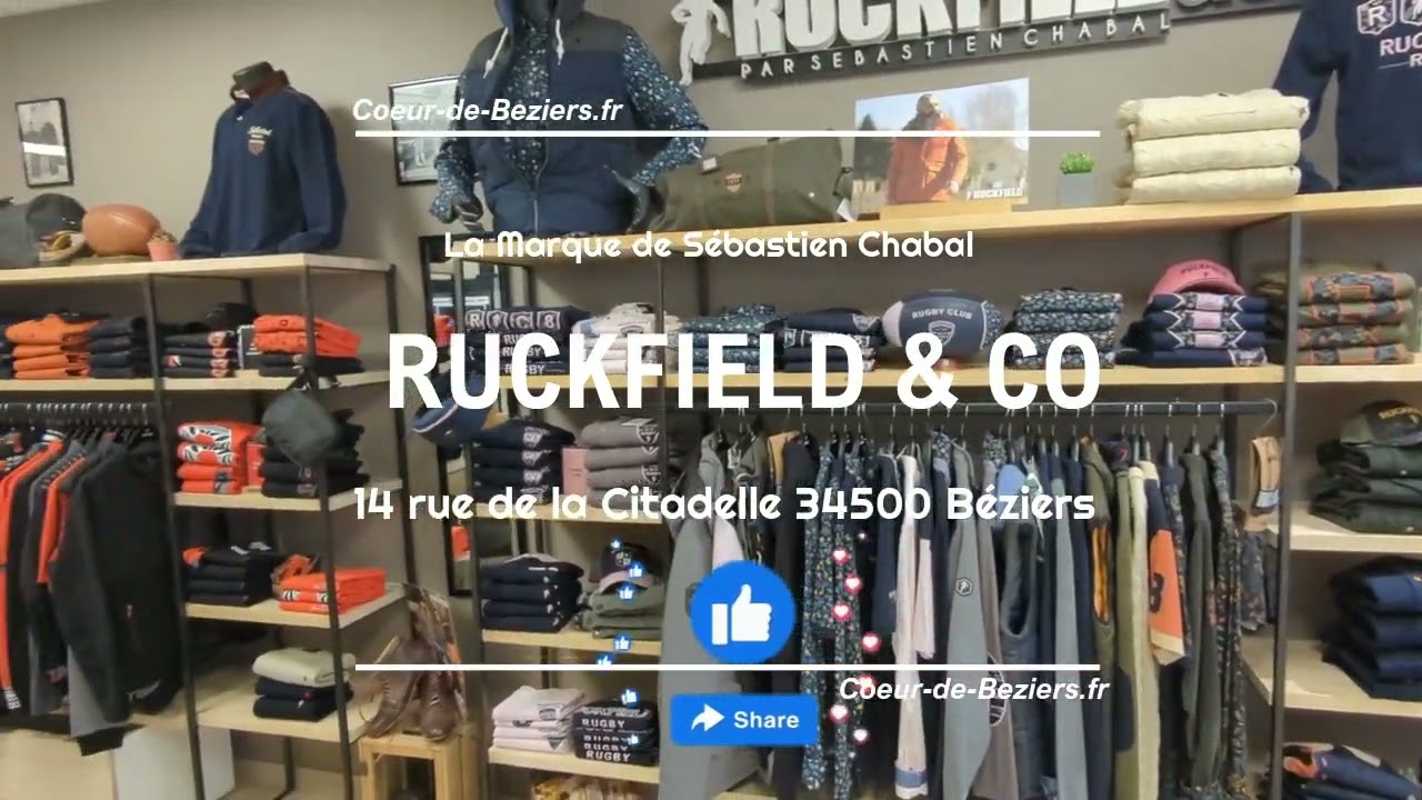 RUCKFIELD & CO BEZIERS - La Marque de Sébastien Chabal pour Toute la Famille !