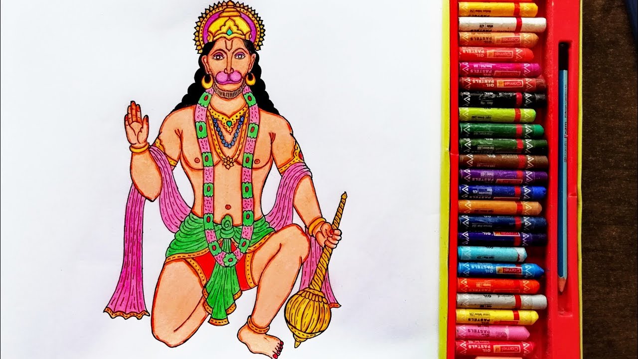 Beautiful Drawing Of Lord Hanuman | Painting Of Lord HanumanJi | God's Pawan Putra | By Drawing Art