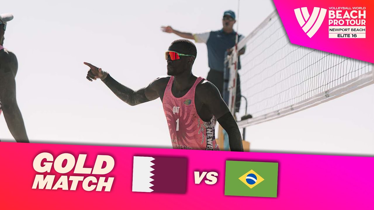 Cherif/Ahmed vs. Evandro/Arthur - Gold Match Highlights | Newport Beach 2025 #BeachProTour