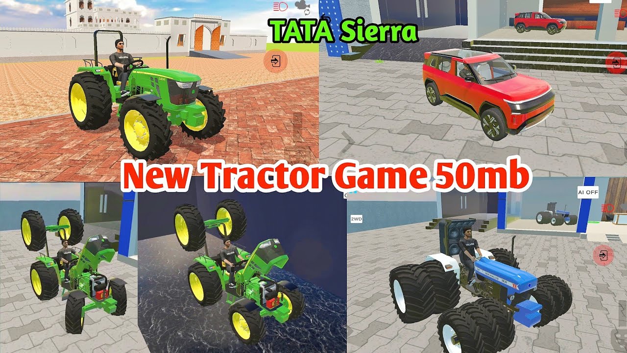 New indian tractor game 50mb download || Indian desi simulator 3d game update ||