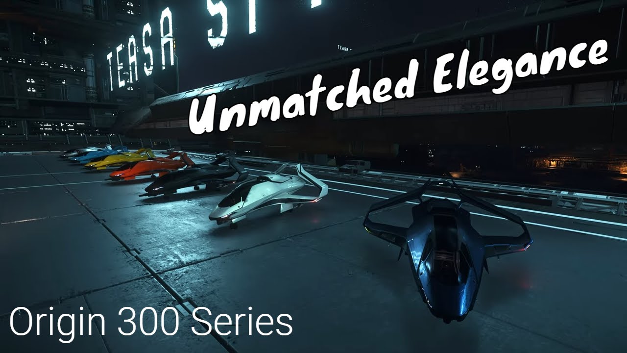 Unmatched Elegance -- The Origin 300 Series Close Look I Star Citizen Ships Close Look I 4k