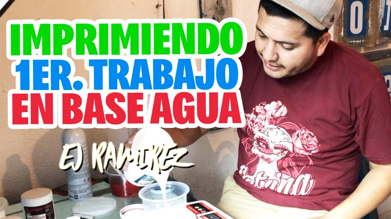 IMPRIMIENDO 1ER. TRABAJO EN BASE AGUA Y SUDADERAS // EjRamirez