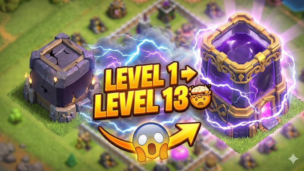 CoC Dark Elixir Storage MAX Upgrade! ⚡ Level 1 se 13 Tak Ka Safar 🤯