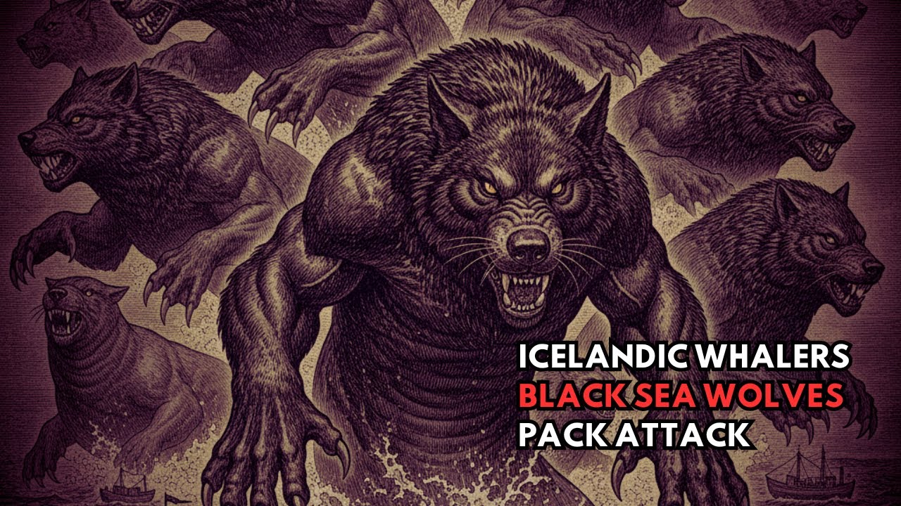Islandia, 1899: El avistamiento de manadas de lobos marinos gigantes de pelaje negro.