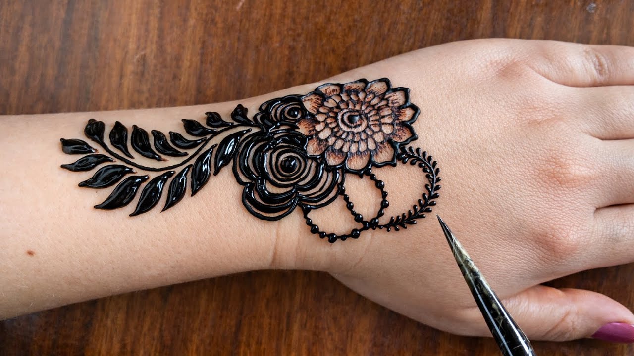 Eid Mehndi Design 🌿Simple and Elegant Henna Design🌿