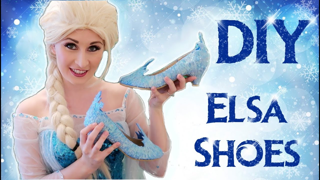 How to Make Frozen Elsa Shoes | DIY TUTORIAL