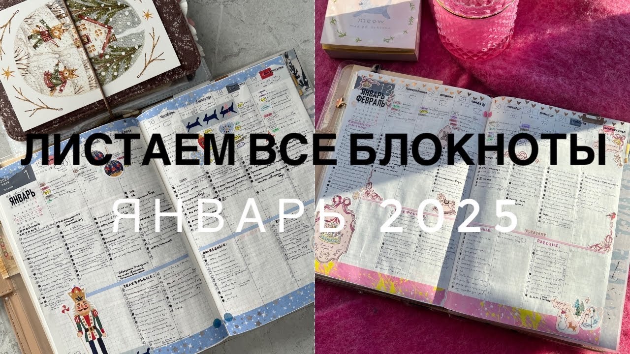 Январь 2025 ❄️ - Итоги планирования, личного дневника, дневника памяти, personal функционального 🩶