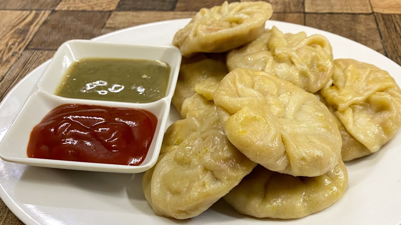वेज मोमोज | Veg Momo's Recipe | Momos Recipe | How To Make Dough, Stuffing & Give Shape To Momos